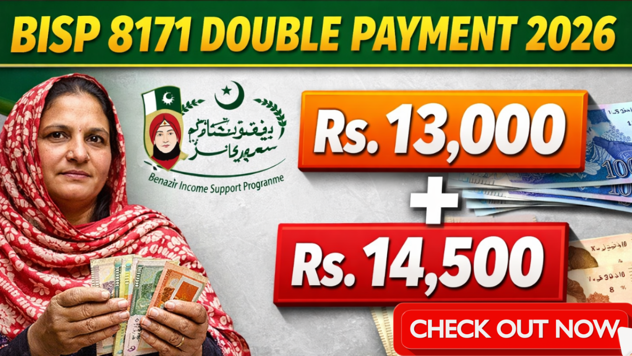 BISP 2026 Double Installment Rs.14,500 Payment Announced for Missed Beneficiaries