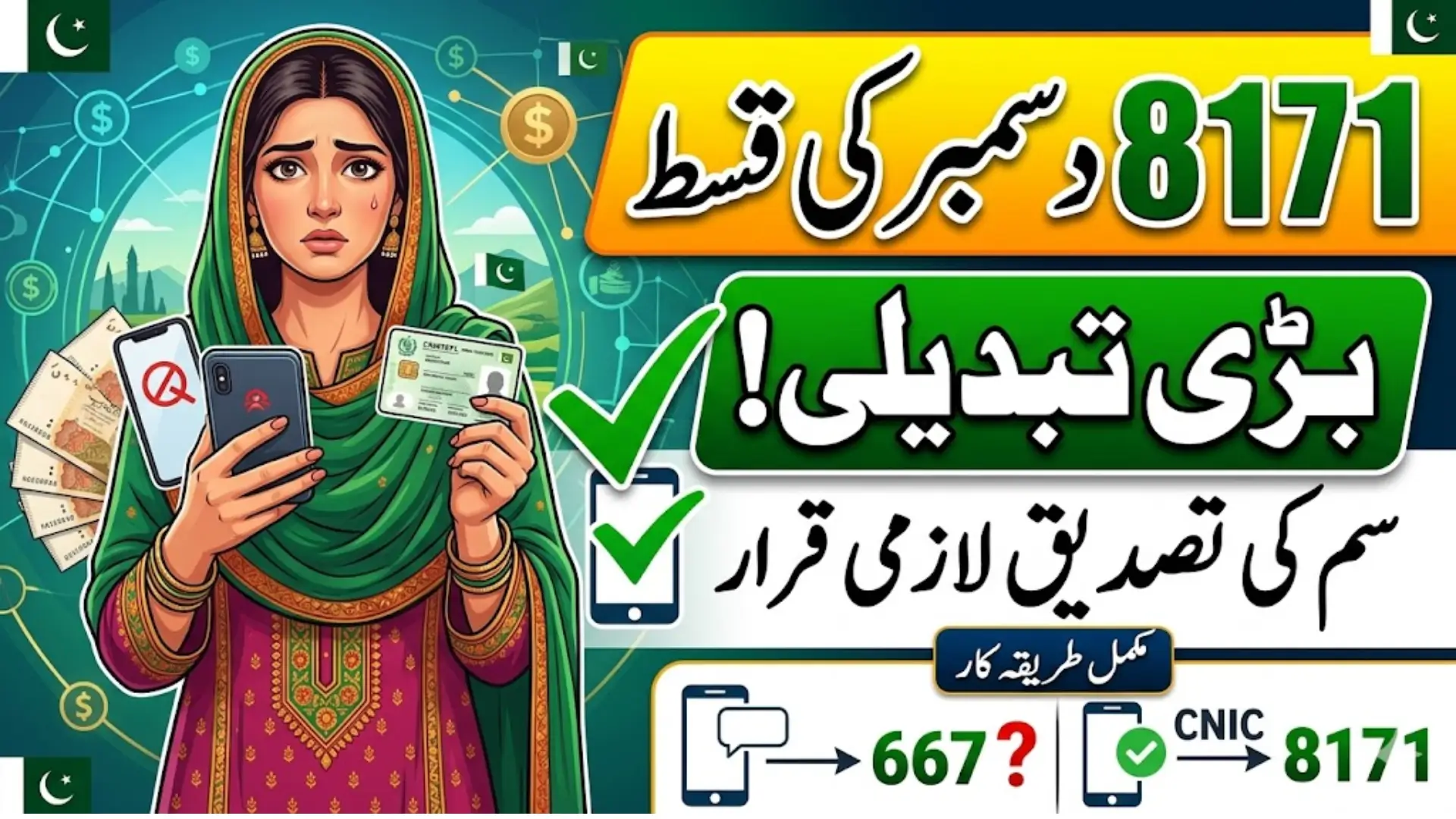 8171 Payment 2026 SIM Verification Step-by-Step Method for BISP Beneficiaries