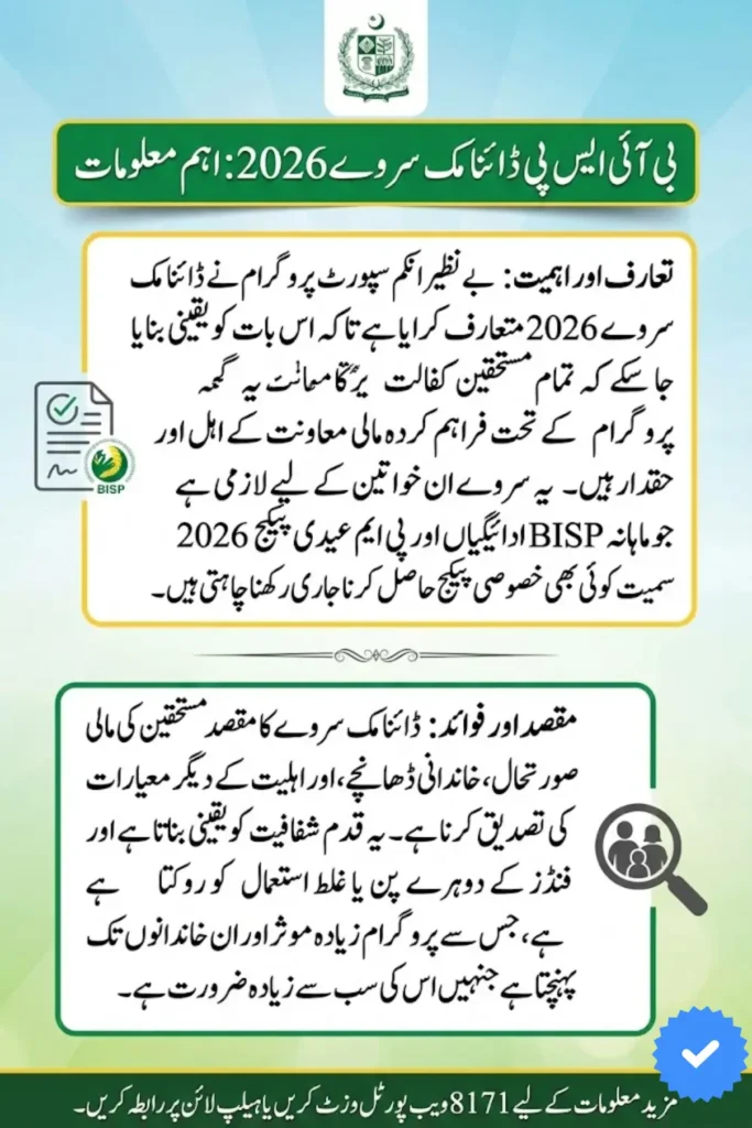 BISP Dynamic Survey 2026 Complete Registration & Payment Guide
