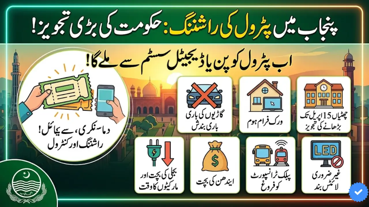 Punjab Government Plans Fuel Rationing and Energy Saving Measures Amid Crisis