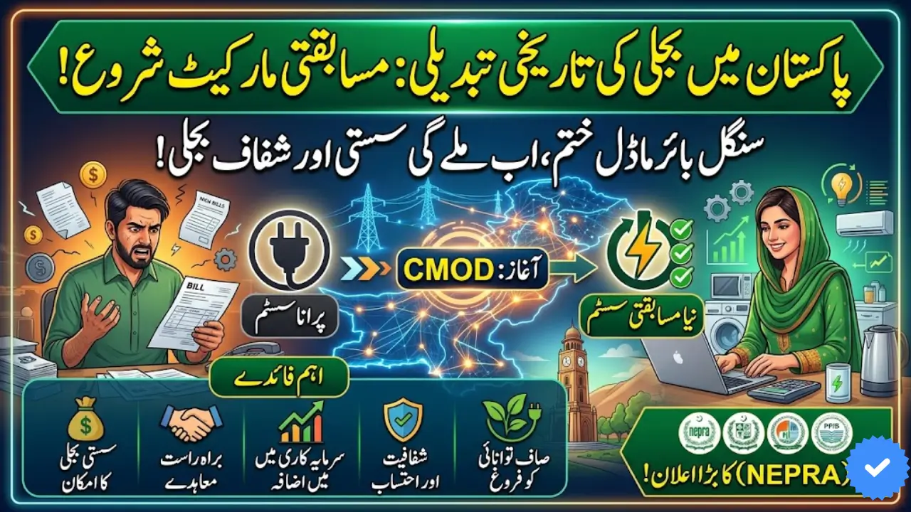 Pakistan Moves Toward Competitive Power Market with CMOD Declaration